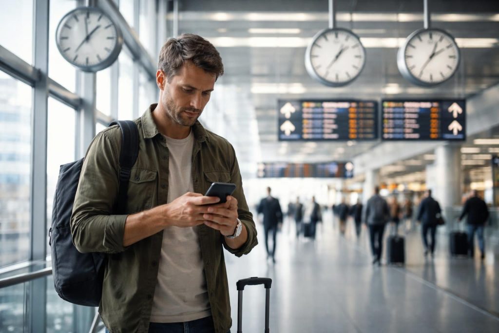 découvrez combien de temps prévoir pour une correspondance autonome (« self-connecting ») et comment bien organiser votre transit pour un voyage serein.