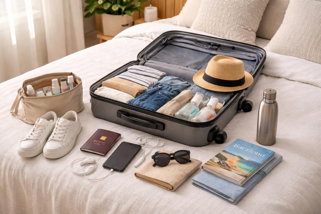 découvrez le guide ultime pour voyager avec un bagage cabine pendant 1 semaine et apprenez à bien préparer votre valise pour ne rien oublier et voyager léger.