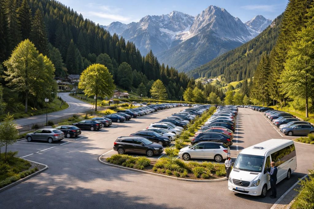 découvrez les tarifs, les accès et les services de navettes du parking du pré de madame carle pour faciliter votre séjour en montagne.